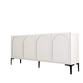 Hanah Home Lyon 79 Consola Crema y Negro